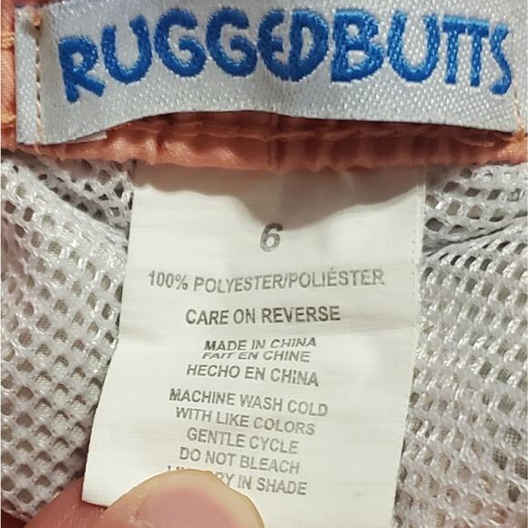 Rugged butts boys size 5 6 swim trunks shorts swimsuit - Picture 9 of 10